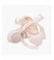 Dance Girls Ballet Dance Shoes Satin Slippers Gymnastics Flats Split Sole with Ribbon - Ballet Pink - CS18NDY5ECI $24.93