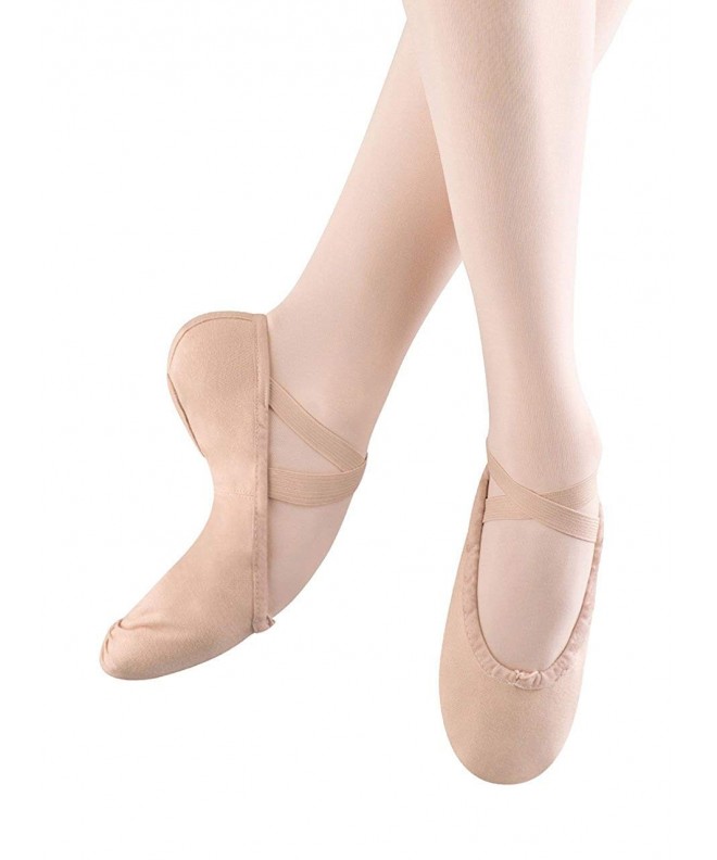 Dance Girl's Pump Split Sole Canvas Ballet Slipper/Shoe - Pink - C51153E8YY9 $39.97