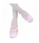 Dance Girls Split Sole Satin Ballet Slipper - Pink - C112MXF3T7G $20.41