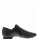 Dance Girl's Twin Gore Jazz Shoe - Black - C611AHRHPLT $44.23
