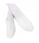Dance Youth Leather Jazz Shoes Slip-on with Elastics - White - CG12M83UBV1 $38.40