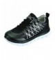 Dance M-AIR Ultra Lightweight - Kids Athletic Lace Sneakers for Boys & Girls - Marathon Black Silver - C61883WGM78 $52.97