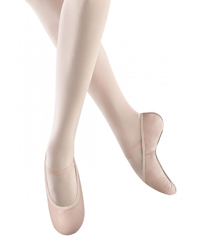 Dance Kids Belle Full Sole Leather Ballet Slipper / Shoe - Pink - CZ12O1HC500 $31.81