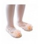Dance Ballet Shoes Slipper for Toddler and Little Girls with Flower Made of Canvas - CW18N044L6A $28.03