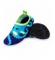 Water Shoes Non Slip Barefoot Aqua Socks Boys Girls Toddler - Blue Octopus - C318EHGI3TC $28.95