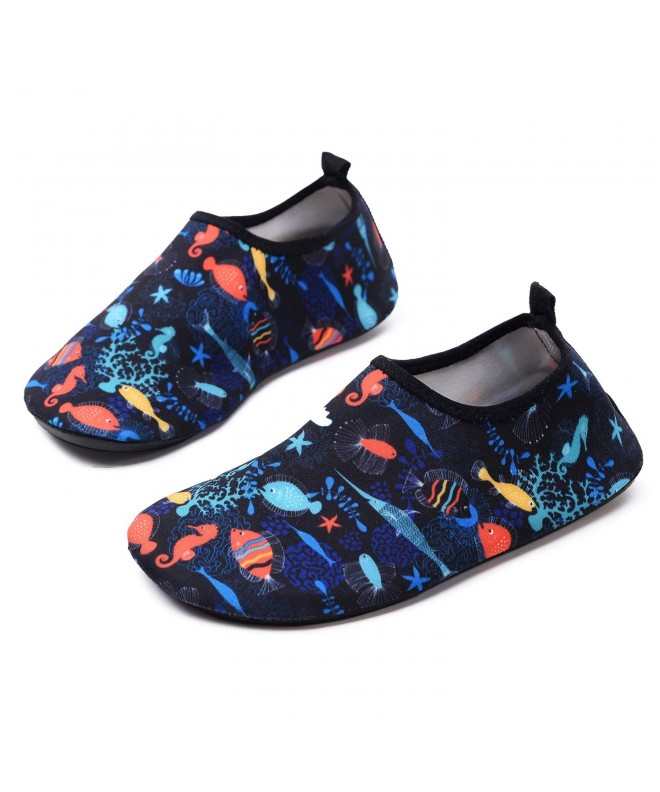 Water Shoes Girls Drying Barefoot Surfing - Fish Blue - C418GAXRZ5Y $26.37