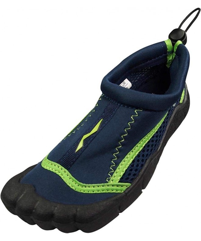 Water Shoes Little Kids and Toddler Water Shoes for Boys and Girls Children's 5 Toe Style - Navy Lime - C71855RNXTM $28.07