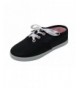Fitness & Cross-Training Kid's Athletic Shimmer Sneakers Tennis Shoes Ribbon Ties - Black Glitter - CJ18CO69R34 $21.29