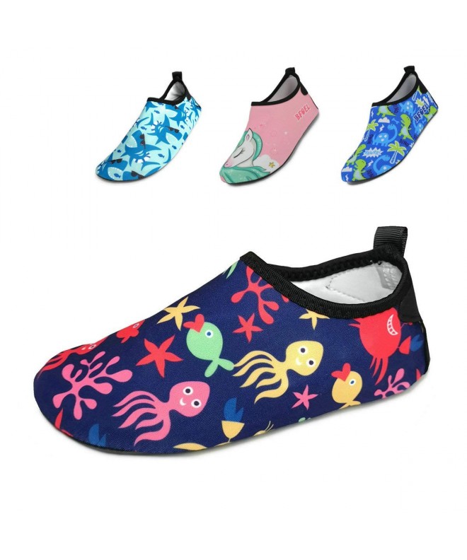 Water Shoes Kids Swim Water Shoes Quick Dry Slip on Aqua Socks(Toddler/Little Kid) - Ocean World - CR18EARW045 $22.82