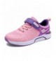 Running Kids Athletic Running Shoes Knit Breathable Lightweight Walking Tennis Sneakers for Boys Girls - Pinkpurple - C018HKM...