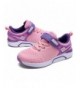 Running Kids Athletic Running Shoes Knit Breathable Lightweight Walking Tennis Sneakers for Boys Girls - Pinkpurple - C018HKM...
