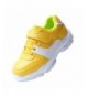Running Kids Sport Running Sneakers School Walking Lightweight Velcro Casual Kids Shoes for Girls Boys - Yellow/White - CQ18I...