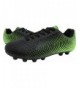 Soccer Stealth FG Soccer-Shoes - Black/Green - CN18O4T5320 $52.67