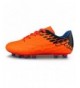 Soccer Athletic Outdoor/Indoor Comfortable Soccer Shoes(Toddler/Little Kid/Big Kid) - 009-orange - CX18I37ASZC $35.27
