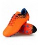 Soccer Athletic Outdoor/Indoor Comfortable Soccer Shoes(Toddler/Little Kid/Big Kid) - 009-orange - CX18I37ASZC $35.27