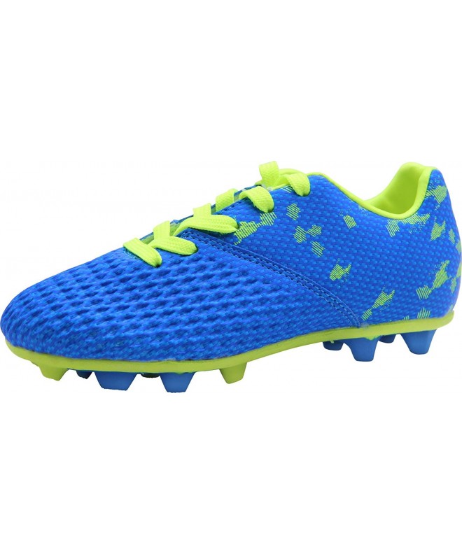 Soccer Kid's FG Soccer Shoes Arch-Support Athletic Outdoor Soccer Cleats (Little Kid/Big Kid) - Blue - C118LR6ER9Y $36.35