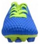 Soccer Kid's FG Soccer Shoes Arch-Support Athletic Outdoor Soccer Cleats (Little Kid/Big Kid) - Blue - C118LR6ER9Y $33.36