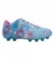 Soccer Kids' Freesia Soccer Shoe - Blue/Purple - CE188QW80X9 $43.35