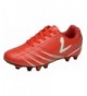 Soccer Kids' Indoor Soccer Cleats - Little Boys & Girls Turf Shoes for Football - Red - CP18LEUUU4T $41.83