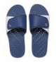 Water Shoes Antimicrobial Shower Water Sandals - Navy/White - C41809KTZYR $50.66