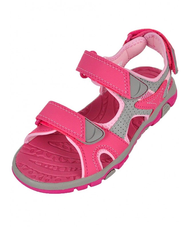 Sport Sandals Girls' River Sandal Pink/Grey - Pink / Grey - CO183LHQHXZ $62.78