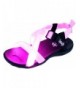 Sport Sandals Stripes Light-Up Summer Sport Sandal - Pink - CI12HE9XS7D $43.34