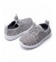 Trail Running Kid's Lightweight Lace up Sneakers Running Shoes Soft Sole(Toddler/Little Kid) - Light Grey - C118GR7RND2 $23.33