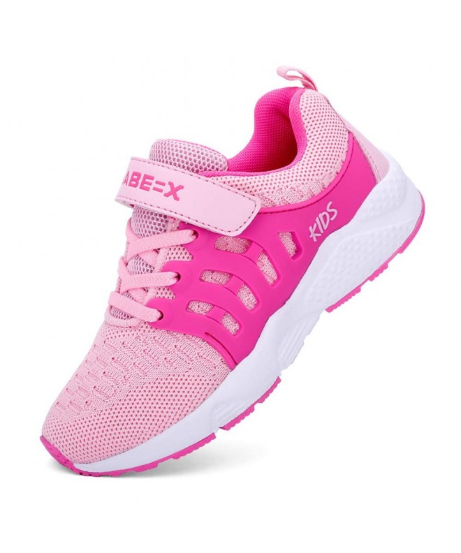 Trail Running Kids Tennis Shoes Breathable Lightweight Athletic Sports Running Sneakers for Boys & Girls - Pink - CQ18IG36NRR...