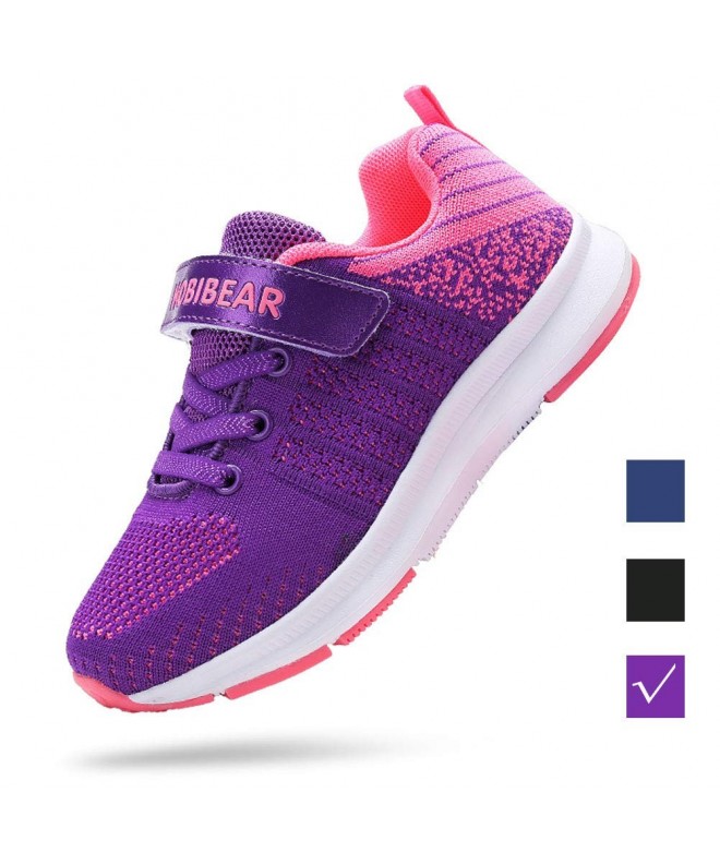Trail Running Kids Tennis Shoes for Boys Breathable Running Shoes Girls Sneaker Lightweight - Purple - CC18IH6LLS4 $42.77