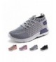 Walking Kids Running Shoes Boys Girls Lightweight Breathable Easy Walk Knit Sneakers - Grey - C218DGLSRLQ $35.17