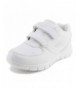 Walking Unisex Lace-Up Hook and Loop Fastener Running Walking Shoes Sneakers (Toddler/Little Kid/Big Kid) - White/Lt Pink - C...