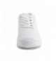 Walking Unisex Solid Color Lace-Up Running Walking Shoes Sneakers (Toddler) - White 1 - CN17YXTXHKI $43.87