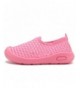 Walking Kids Slip-on Casual Mesh Sneakers Aqua Water Breathable Shoes for Running Pool Beach (Toddler/Little Kid) - Pink - CB...