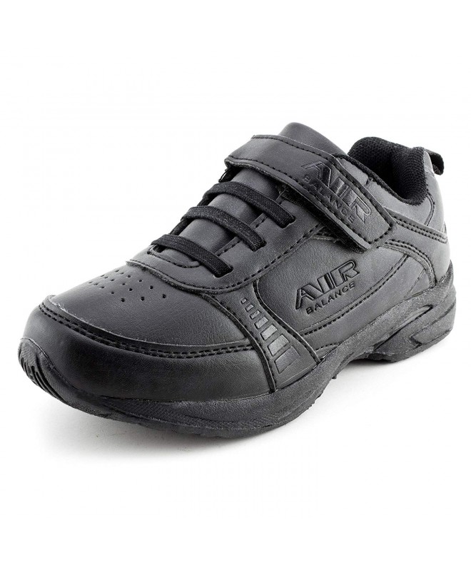 Walking Unisex Lace-Up Hook and Loop Fastener Running Walking Shoes Sneakers (Toddler/Little Kid/Big Kid) - Black - CV188T332...