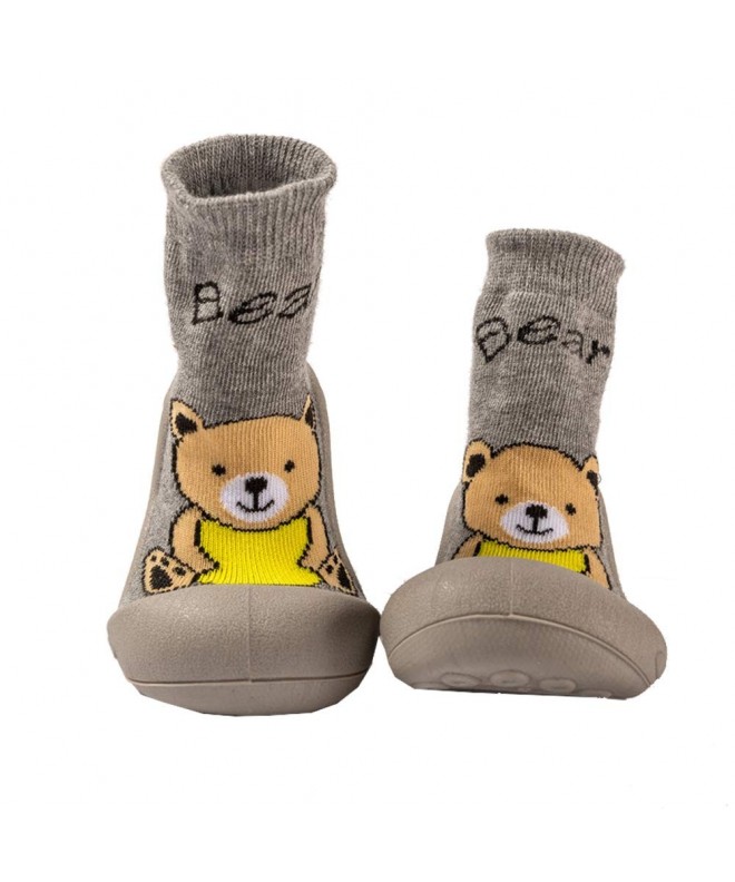 Walking Child Cotton Socks Indoor Walking Shoes for Girls and Boys - Gray Bear - CG18HYET028 $21.06