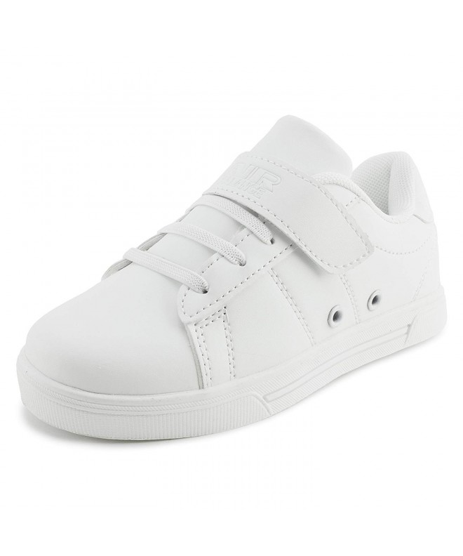 Walking Unisex Lace-Up Hook and Loop Fastener Running Walking Shoes Sneakers (Toddler/Little Kid/Big Kid) - White/Lt Grey - C...