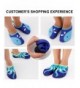 Water Shoes Non Slip Barefoot Aqua Socks Boys Girls Toddler - Blue Octopus - CJ18EHDWM0Y $20.15