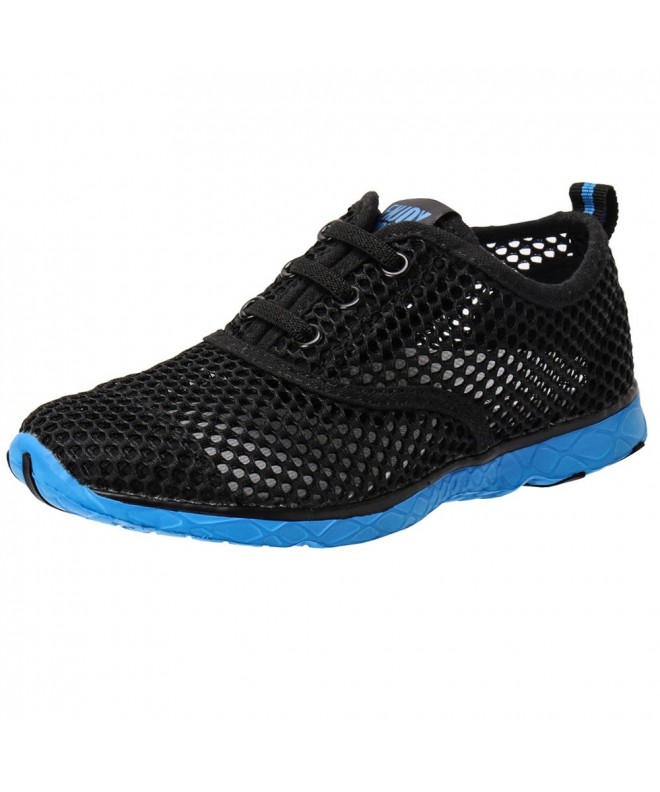 Water Shoes Kid's Slip-on Quick Dry Water Shoes (Toddler/Little Kid/Big Kid) - Black/Blue(elastic) - C5182ASY8Q5 $54.08