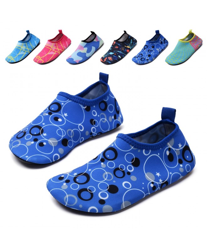 Water Shoes Kids Boys and Girls Swim Water Shoes Quick Drying Barefoot Aqua Socks Shoes for Beach Pool Surfing Yoga - Blue - ...