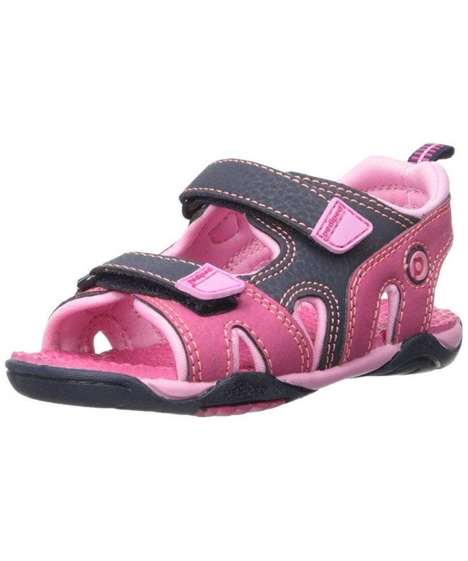 Water Shoes Flex Navigator Water Sandal (Toddler/Little Kid) - Pink/Navy - CZ122VJND3Z $83.69