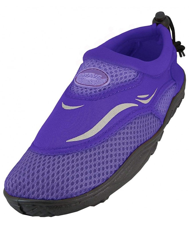 Water Shoes Kids' Mesh Quick Dry Drawstring Non-Slip Water Shoe (Little Kid/Big Kid) - Purple - CJ18C9OCNQ8 $22.90