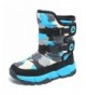 Boots Boys Snow Boots Outdoor Waterproof Winter Kids Shoes - Blue/Black - C518LUMHE4Y $45.94