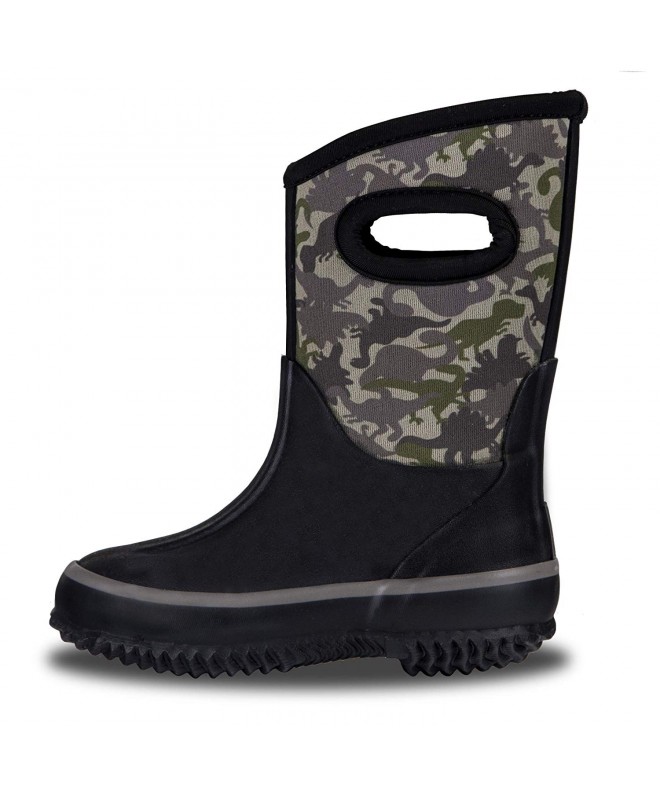 Boots Kids' All-Weather Neoprene Mud Boots - Rain - Muck - Snow - Camo-saurus - CU18LZ5NO8S $52.74