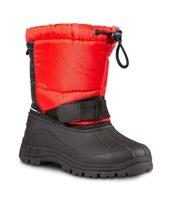Boots Kids Snow Boots for Girls and Boys Youth and Toddler Snow Boots - Red (V1) - CD18I0EIC7N $57.31