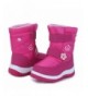 Boots Fantiny Winter Snow Boots for Boy and Girl Outdoor Waterproof with Fur Lined(Toddler/Little Kids) - Pink12 - CG18DZUYTG...