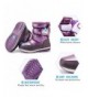 Boots Kids Winter Snow Boots Waterproof Outdoor Warm Faux Fur Lined Shoes - Purple - CZ186Q4CTR0 $34.06