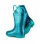 Boots Children's Glitter Rain Boots for Little Kids & Toddlers - Boys & Girls - Aqua Glitter - CK18N7ZM357 $30.40