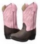 Boots Mountain Childrens Monterey Western Cowboy Boots - Brown/Pink - CO1294ZZIFF $78.55