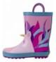 Boots Handles Waterproof Toddlers - Unicorn Pink - CT18C5MW83S $44.55