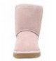 Boots Boys & Girls Toddler/Little Kid/Big Kid Shorty-k Winter Snow Sheepskin Fur Boots - Pink - CV1856KKA8X $45.54